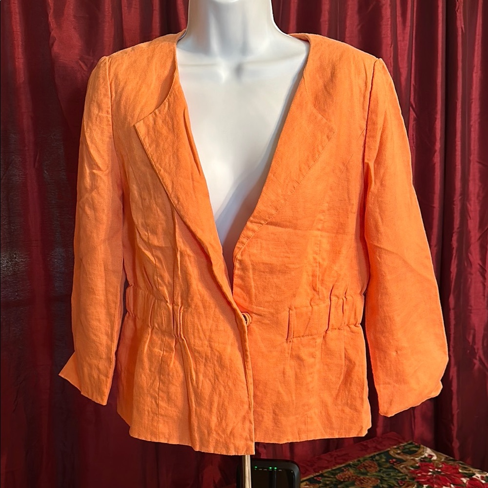 Madison Orange Blazer Tailored Suit Jacket